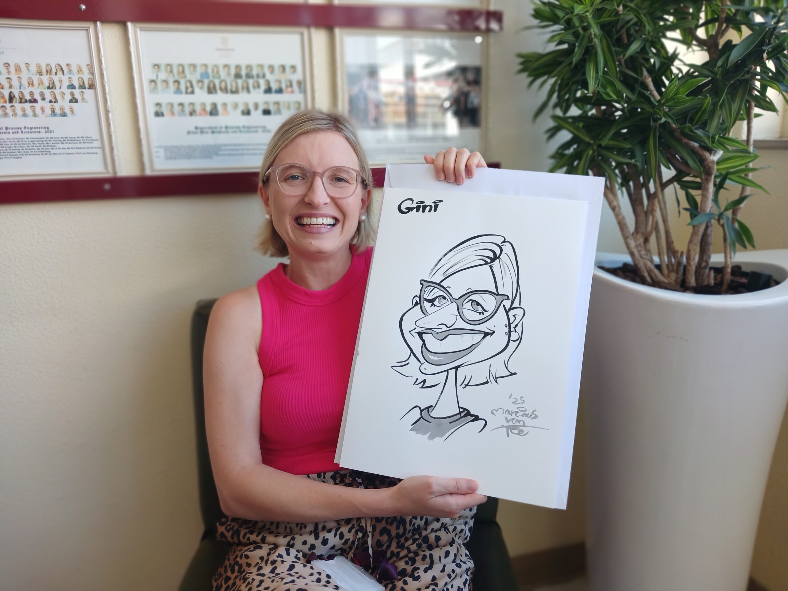 Valentine’s Day caricature portraits at stellenbosch university