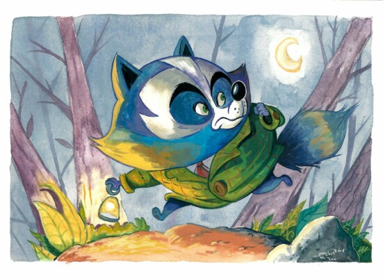 ATanuki - Illustration by Martinus van Tee