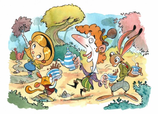 Alice in Wonderland - Illustration by Martinus van Tee